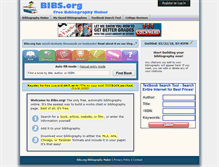 Tablet Screenshot of bibs.org